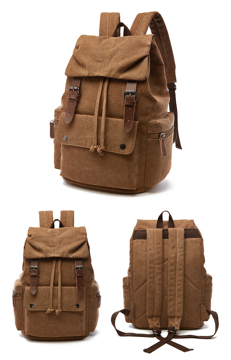 Outdoor Leisure Retro Leisure Travel Canvas Backpack Computer Backpack