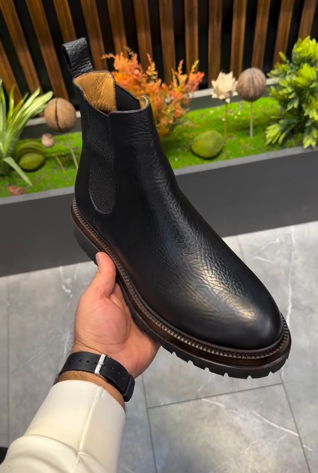 Bottes en cuir pour hommes de la nouvelle saison