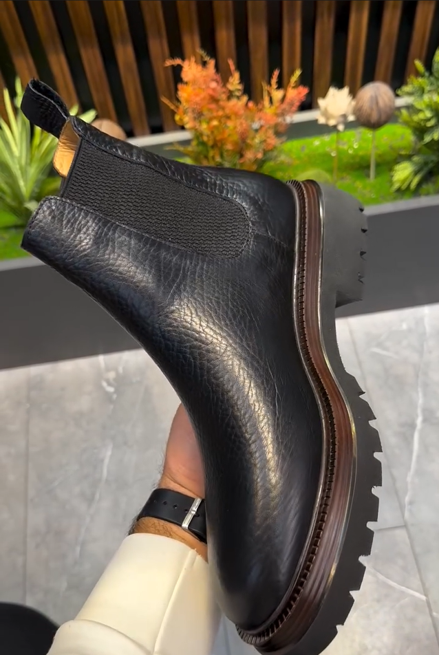 Bottes en cuir pour hommes de la nouvelle saison