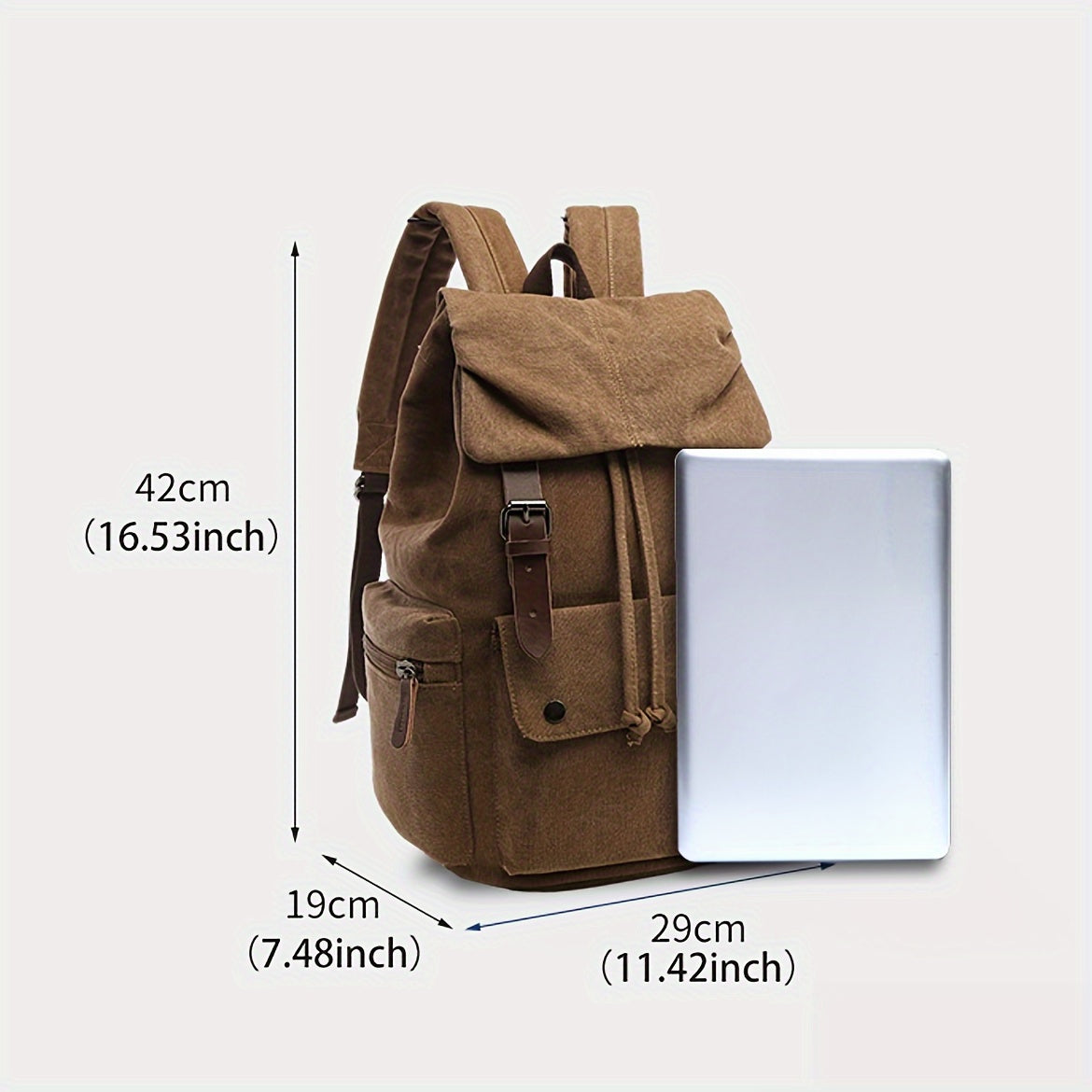 Outdoor Leisure Retro Leisure Travel Canvas Backpack Computer Backpack