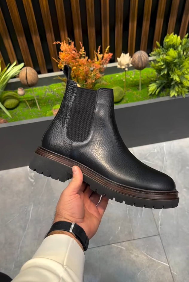 Bottes en cuir pour hommes de la nouvelle saison