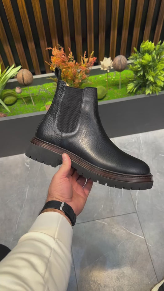 Bottes en cuir pour hommes de la nouvelle saison