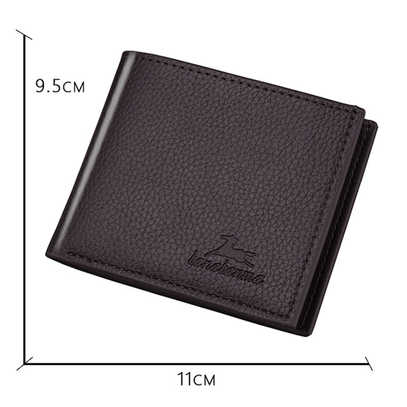 Men's Leather Wallet Clutch Bag Wallet Luxury Short Male Pocket Bag For  Coin Money Zipper Wallet