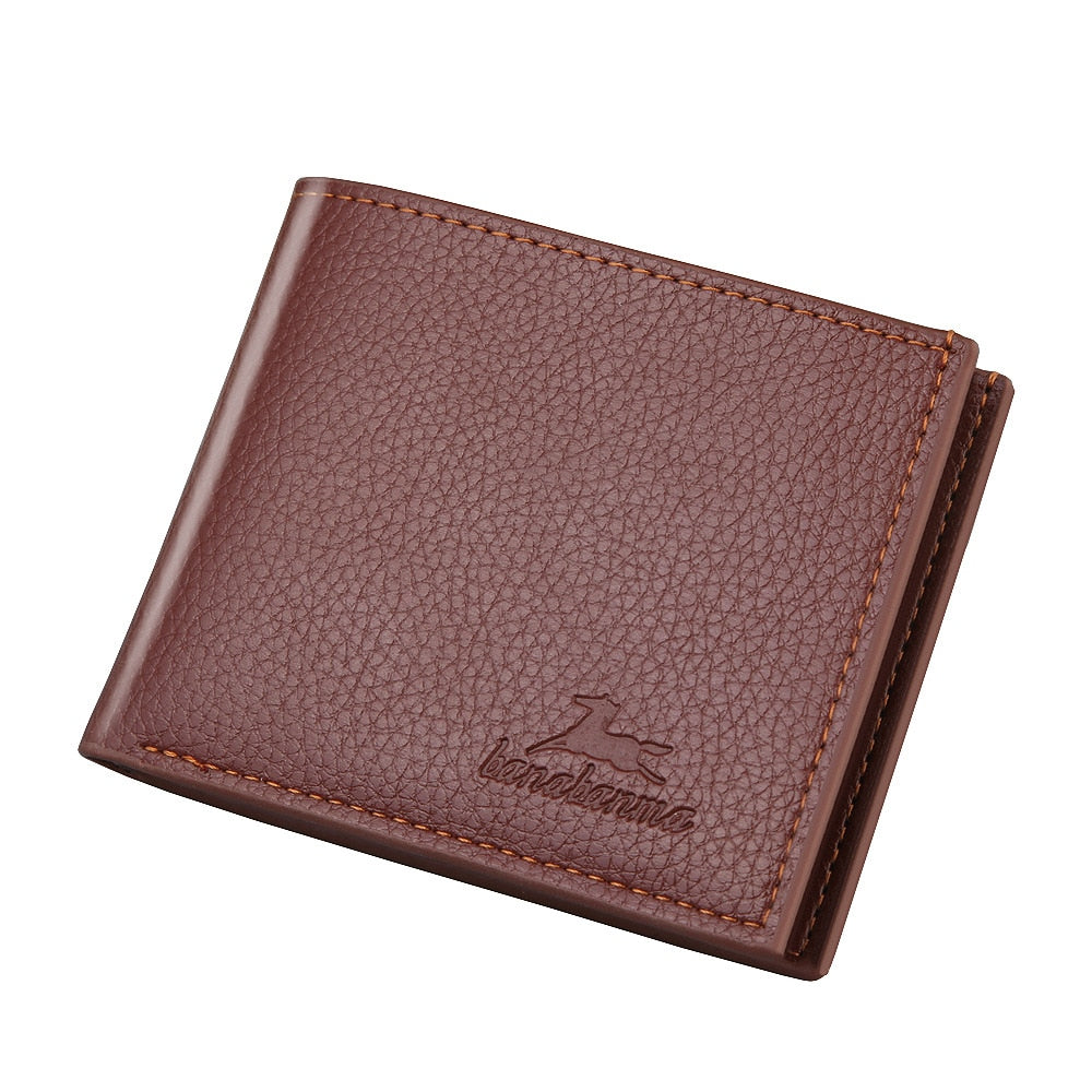 Vintage Small Men's Wallet Pu Leather Short Purse Men Hasp Zipper Clutch  Solid Card Holder Money Bag Wallet Male Pocket - AliExpress